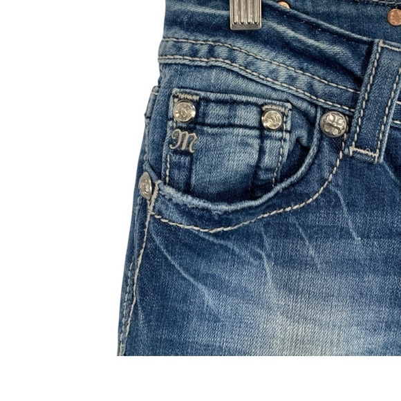 Miss Me Cross Embellished Boot Cut Jeans Size 27 - Picture 7 of 10